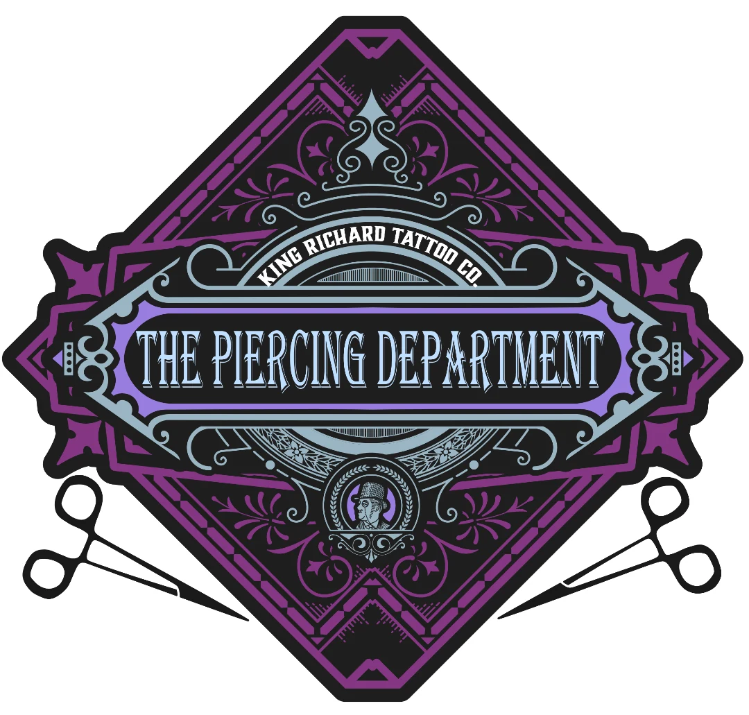 The Piercing Department ornamental identity artwork